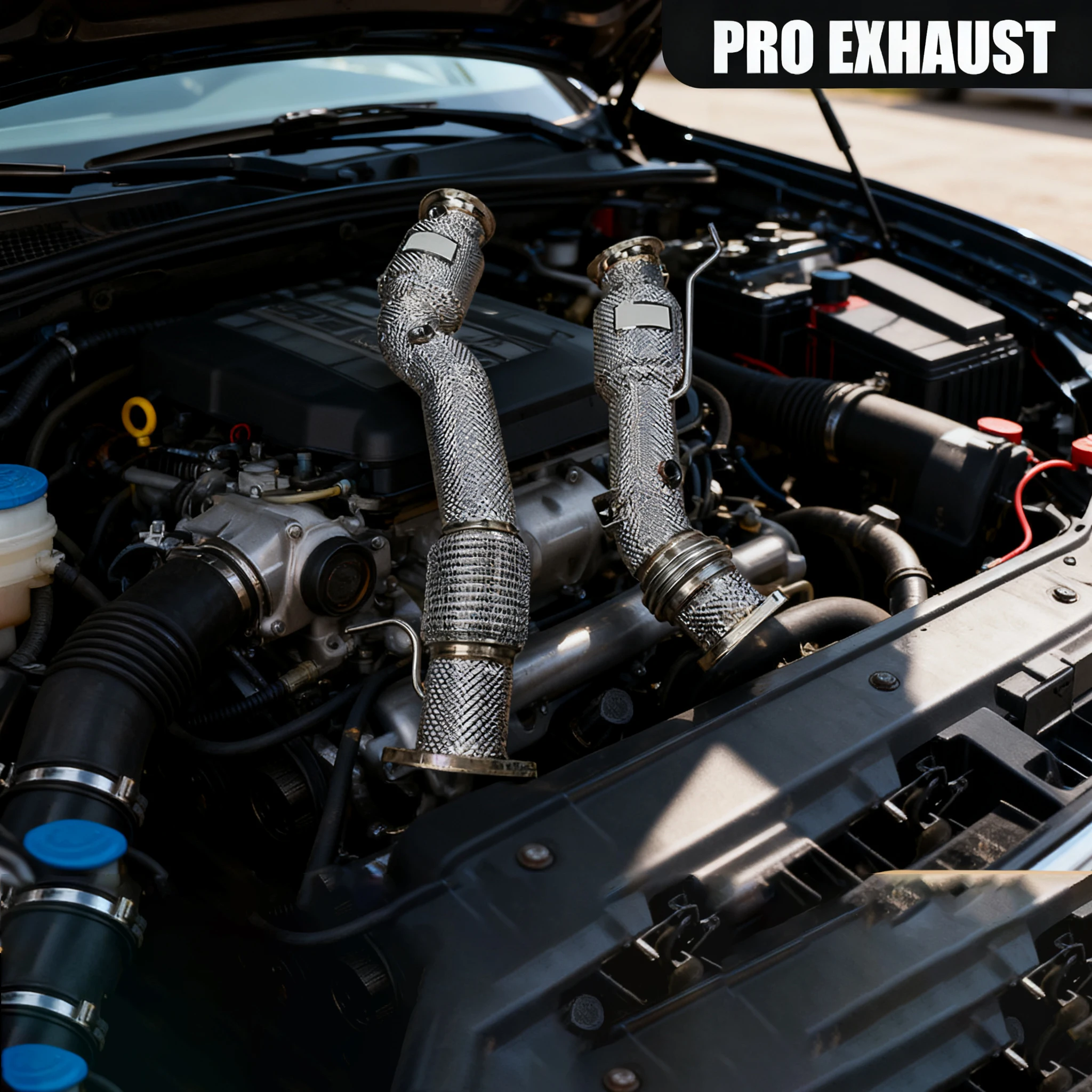 Система выхлопных труб PRO, водосточная труба для BMW X3M/X4M F97/F98 3.0T 2019-2023, глушитель без расходной трубы из нержавеющей стали