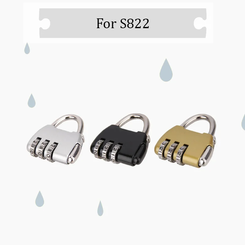 

For S822 New Model Combination Padlock Upgraded Anti-Theft Design Anti-Picking Lock Cylinder High-Strength Security