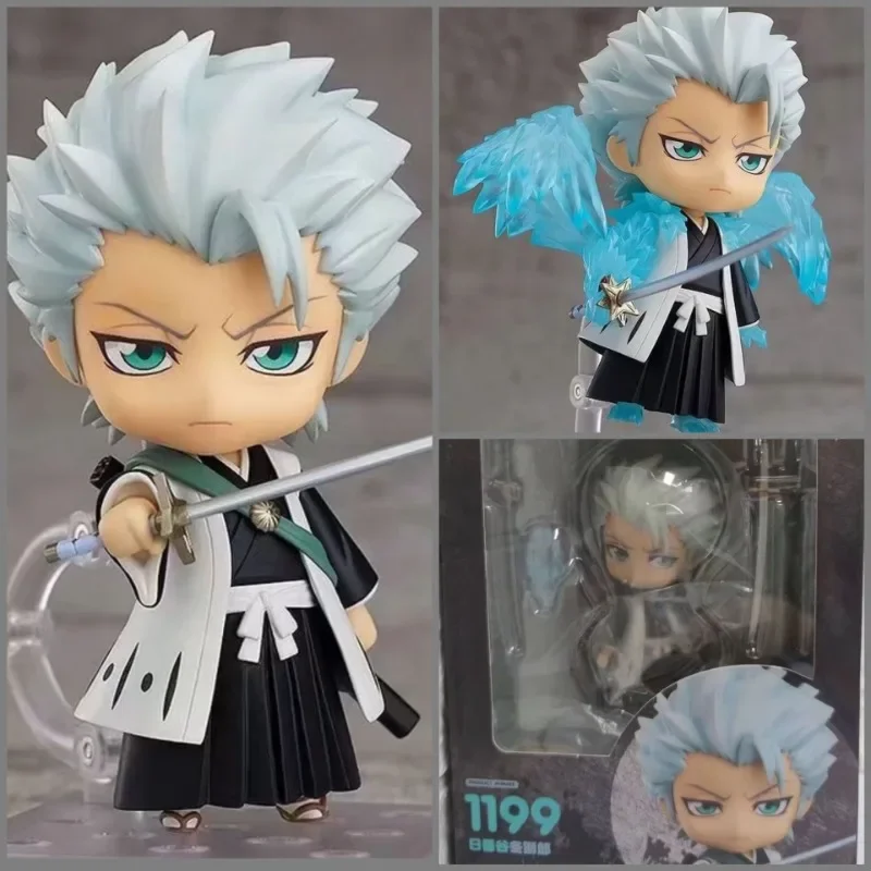 10CM Q version clay Bleach Team 10 Toshiro Hitsugaya face-changing movable figure ornament model For Children's Gifts