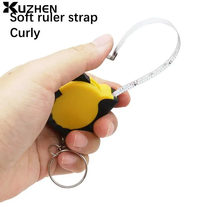 Mini Steel Tape Measure Keychain Multi-purpose Tape Measure With Keychain Small Soft Steel Ruler Portable Gift