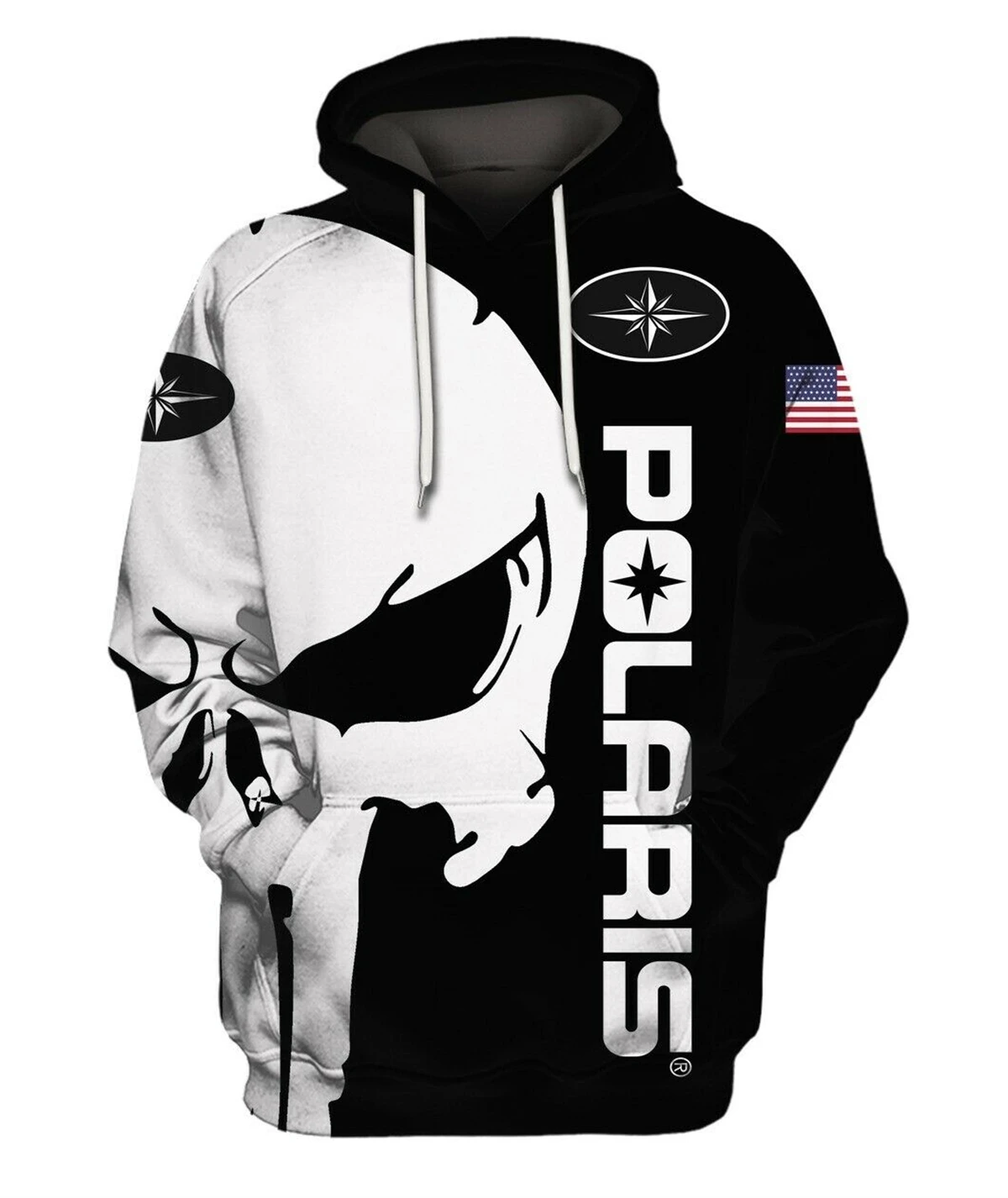 2024 Polaris Racing Rzr Snowmobile Fashion Casual Zip Hoodie Top Hot Sale Men\'s and Women\'s Spring and Autumn Hooded Jacket