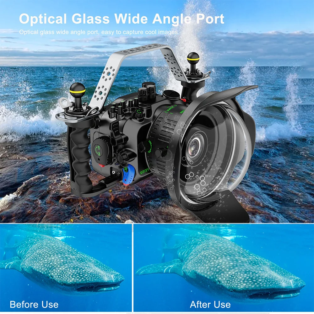 Seafrogs Aluminium Camera Case Waterdicht 100M Cover Voor Sony FXIII Onderwater Fotografie Apparatuur FX3