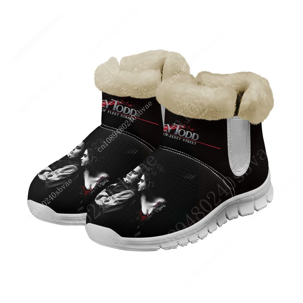 Sweeney Todd The Demon Barber of Fleet Street Snow Boots Mens Womens Teenager Shoes Keep Warm Couple Sports Custom Sneakers