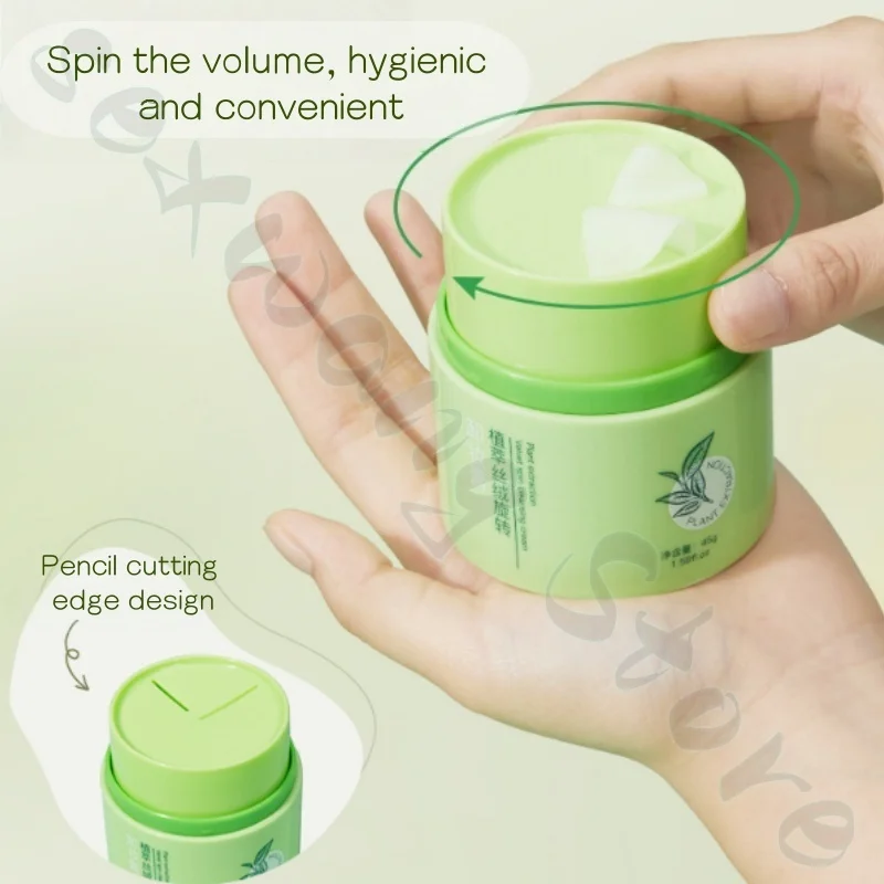 Plant Velvet Rotating Makeup Remover 45g Gentle Non-irritating Deep Cleansing Eyes, Lips, and Face Three-in-One Makeup Remover