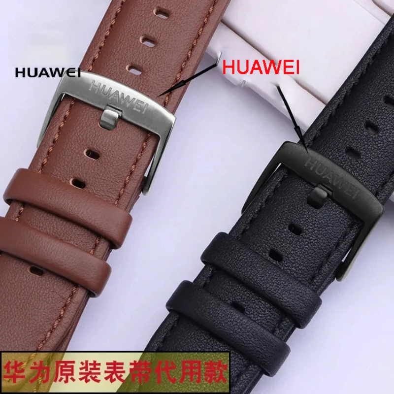 Huawei Original 22mm Leather Watchband for HUAWEI Watch GT3 GT2 /GT 2Pro Strap for Huawei GT 3Pro 46mm Replace Bracelet GT Band