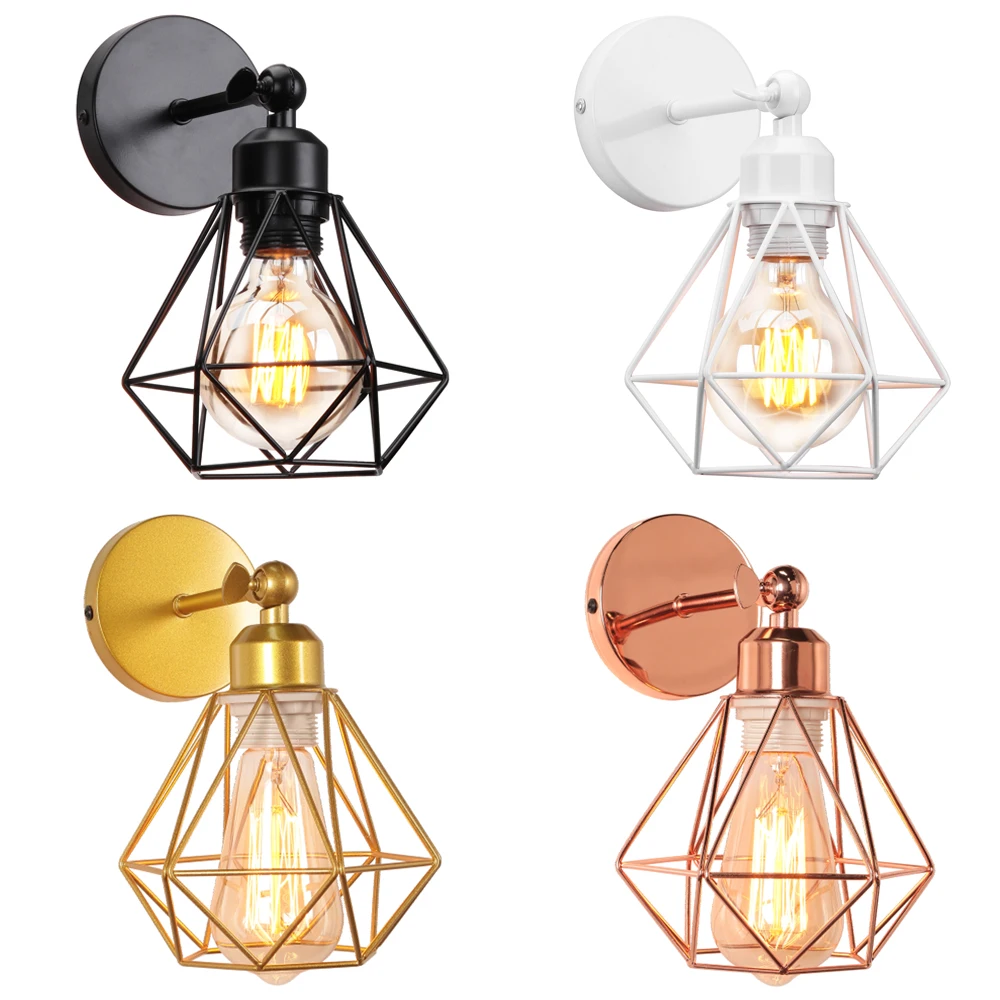 

Vintage LED Wall Lights Retro Loft Industrial Wall Lamps E27 Iron Lampshade Sconce Modern Indoor Lighting Bedside Lamp Wandlamp