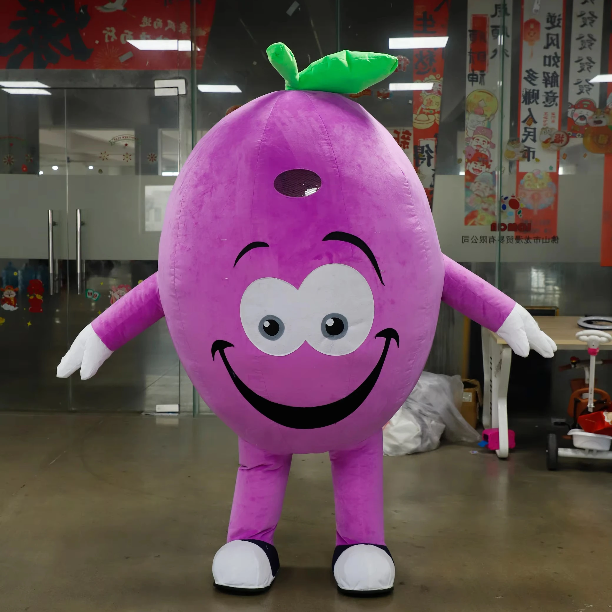 

Inflatable Purple Grapes Mascot Costume Party Furry Suit Halloween Carnival Christmas Easter Adult Outfits