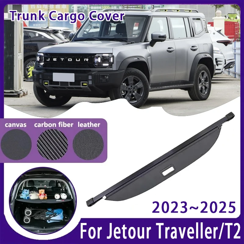 

Car Trunk Curtain Cover For Chery Jetour Traveller T2 2023~2025 Retractable Storage Trunk Rack Partition Shelter Car Accessories