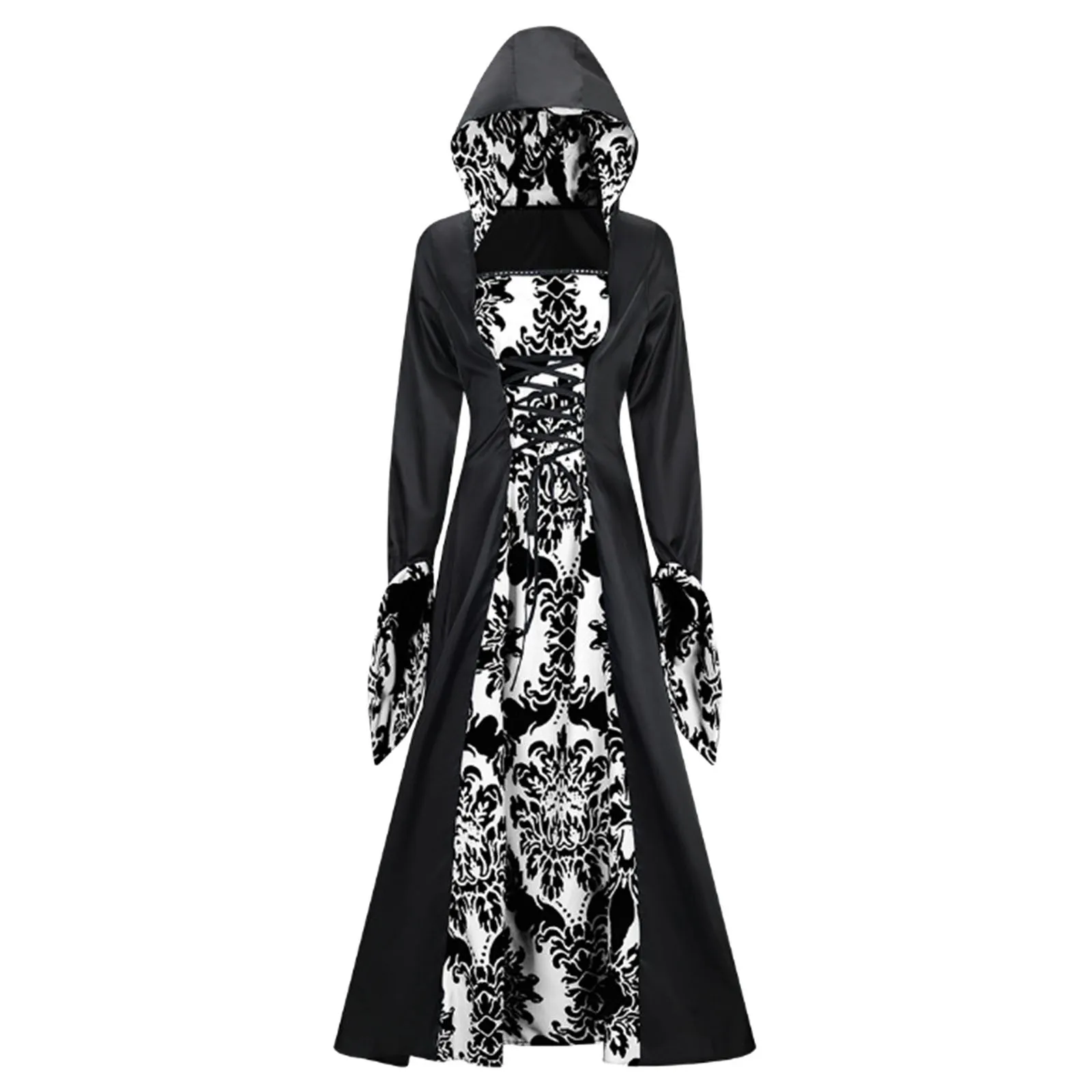 Color Cosplayer Halloween Women Dress Medieval Vampire Vintage Cosplay Costume Red Ghost Bride Dress Female Gothic Scary Clothes