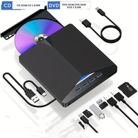 Deepfox USB 3.1 Type C/USB3.0 External CD DVD RW Optical Drive DVD Burner DVD Writer Super Drive For Laptop Notebook