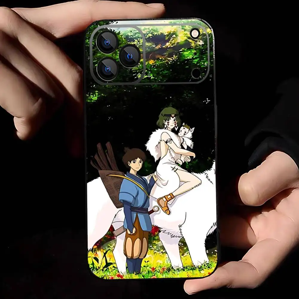 Чехол для телефона M-Mononoke H-Himes для iPhone 17,16,15,14,13,12,11,Pro,Max,Plus,E,Air,Mini Black, противоударный чехол Funda