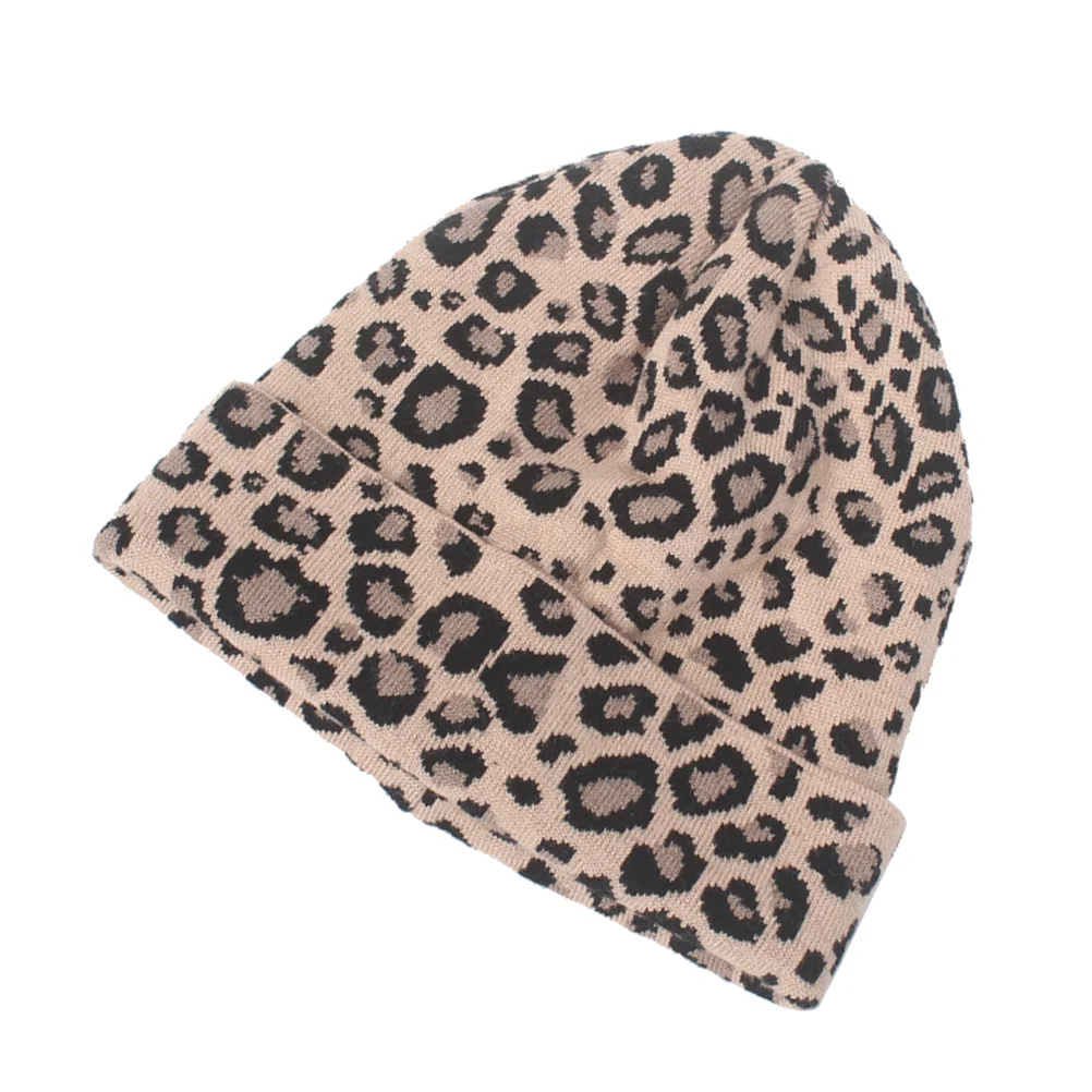 Gorro tejido de lana de camello para mujer, gorro de punto cálido a la moda para otoño, gorro tejido para mujer