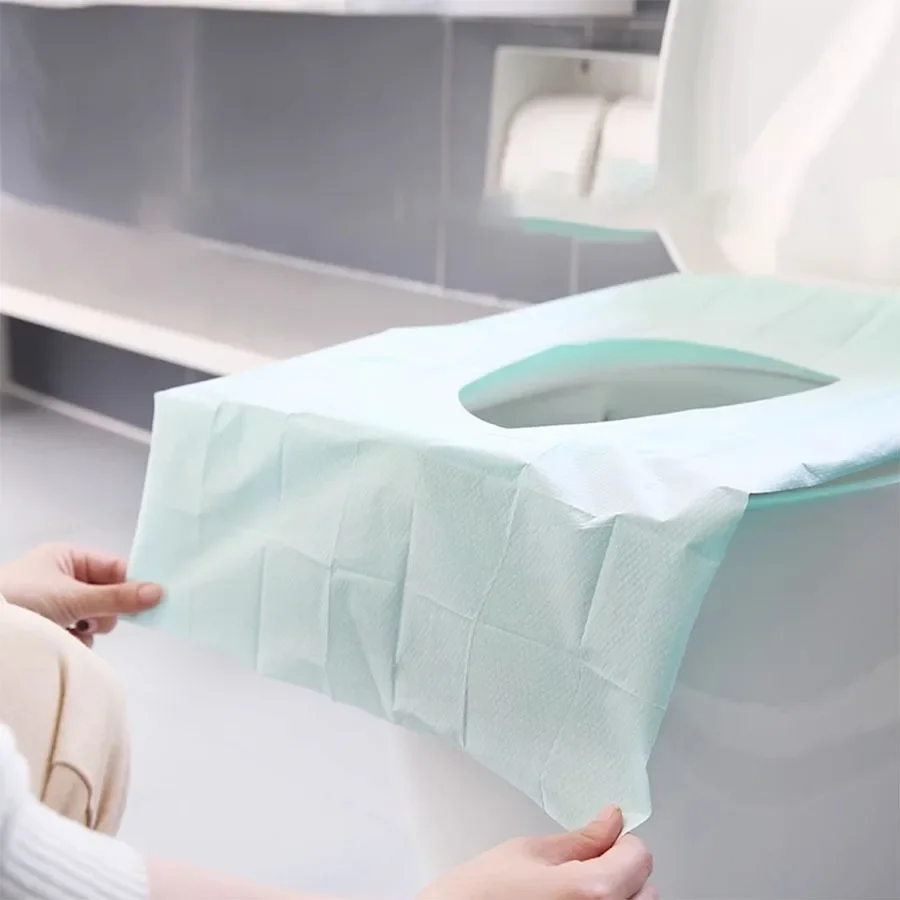 أغطية مقاعد المرحاض التي تستخدم لمرة واحدة ، السفر الملفوف ، تدريب الأطفال الصغار ، بطانات دورات المياه العامة ، 10 أو #5