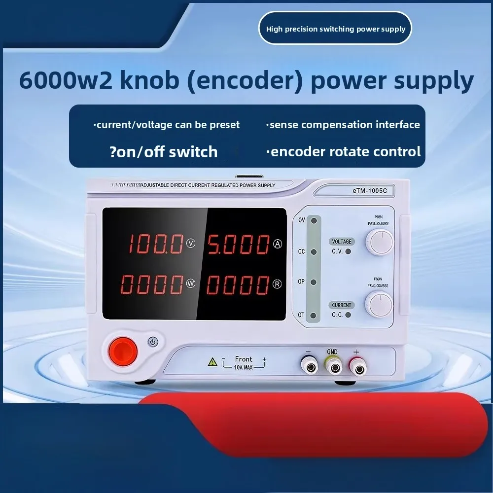 High-Power Programmable DC Regulated Power Supply for Aging Test, Electroplating, Laboratory & Maintenance
