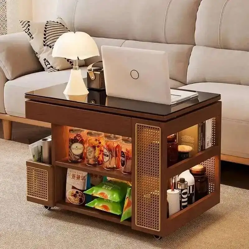 

Центральный современный винтажный дизайн Centro Модный многофункциональный журнальный столик Столик для хранения Mesa De Minimalist Sala Мебель для хранения