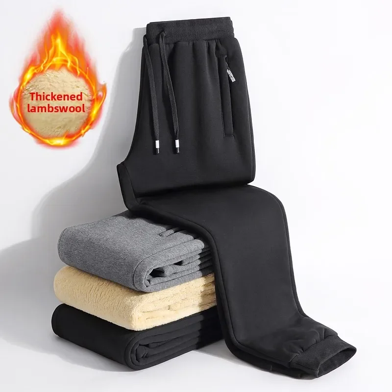 

2025 зимние теплые брюки, мужские повседневные утепленные брюки для бега, ветрозащитные спортивные штаны для бега на открытом воздухе, спортивная одежда, брюки