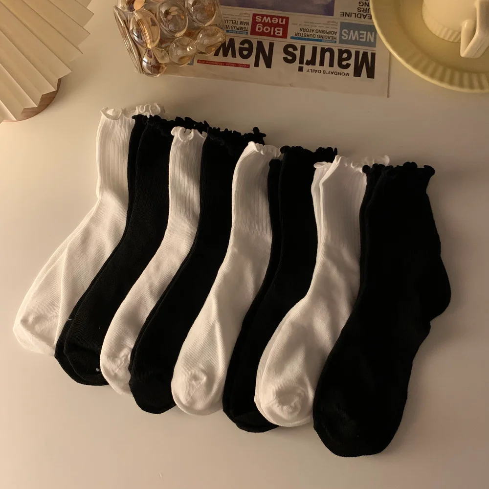 

Socks Women Cozy Breathable Stretchy Harajuku All-match New Popular Hot Sale Daily Elasticity Spring Trendy Ulzzang Sweet Kawaii