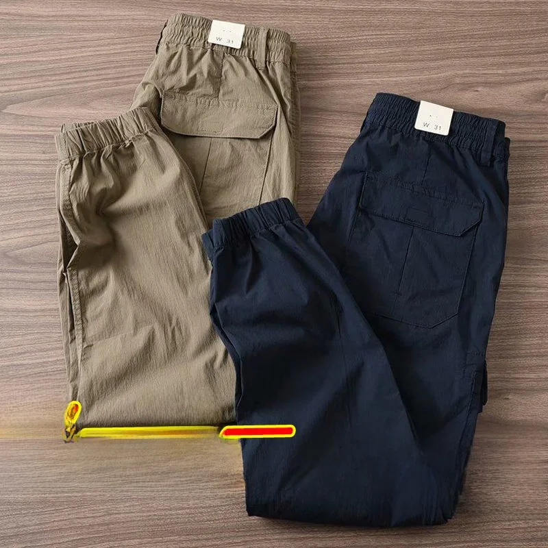 

Men's Work Trousers Loose Cuffed Dstring Durable Workwear Resistant to Dirt And Wear Harlan Pants Casual Pants for Youth