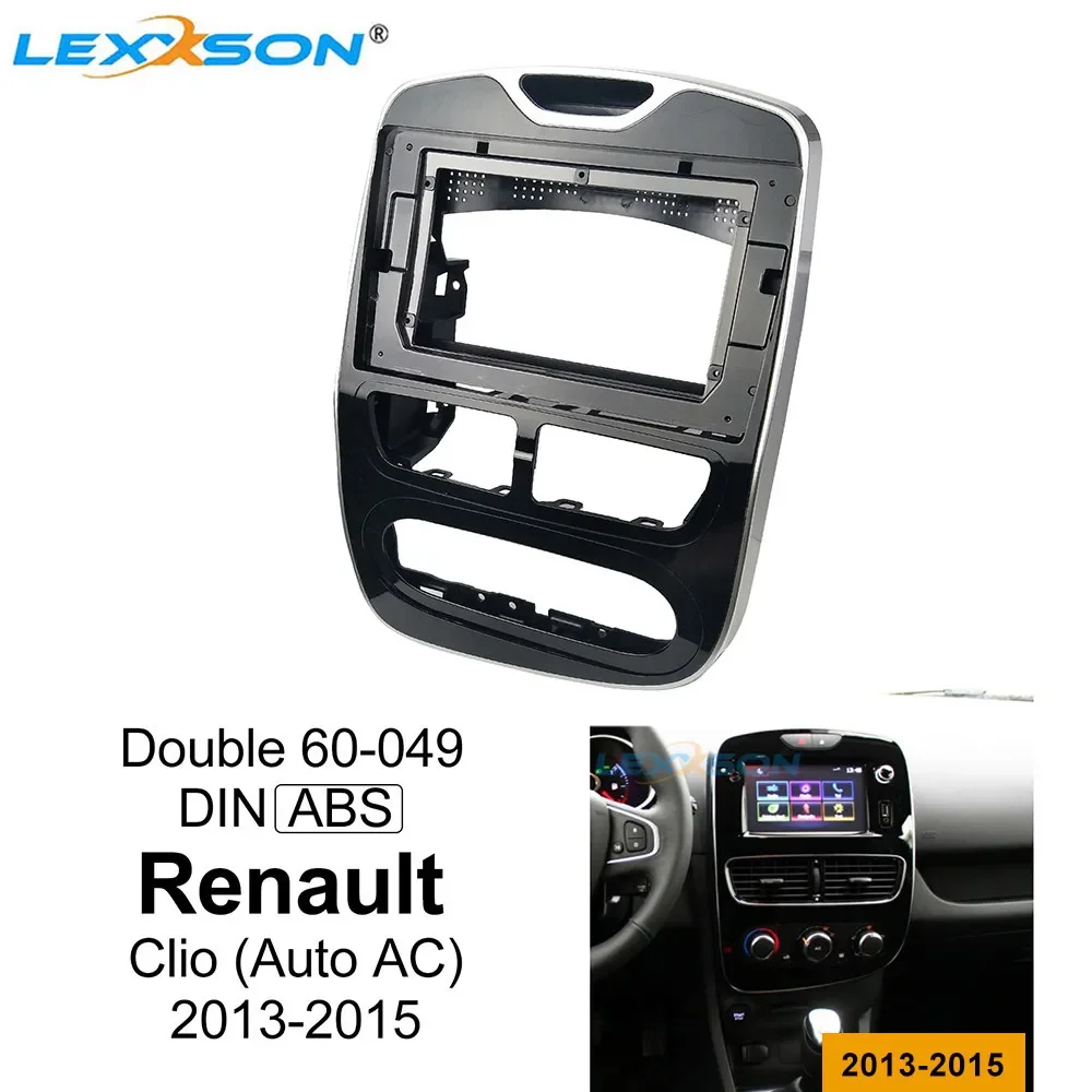 

Double Din Car Radio dvd Frame Audio Fitting Adaptor Dash Panel 10.1 inch Car Fascia Trim Kit For Renault Clio 2013-2015 Auto AC