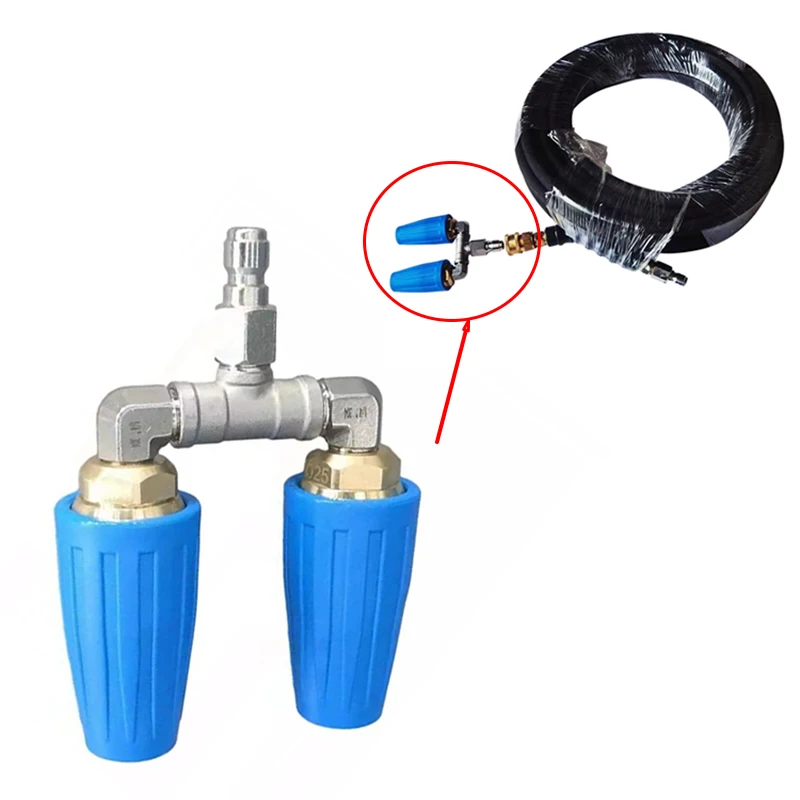

4000PSI 4-6GPM Replacement Nozzle Spray Tip for High Pressure Washer Rotating Dual Turbo Garden Cleaning Tool and Car Wash