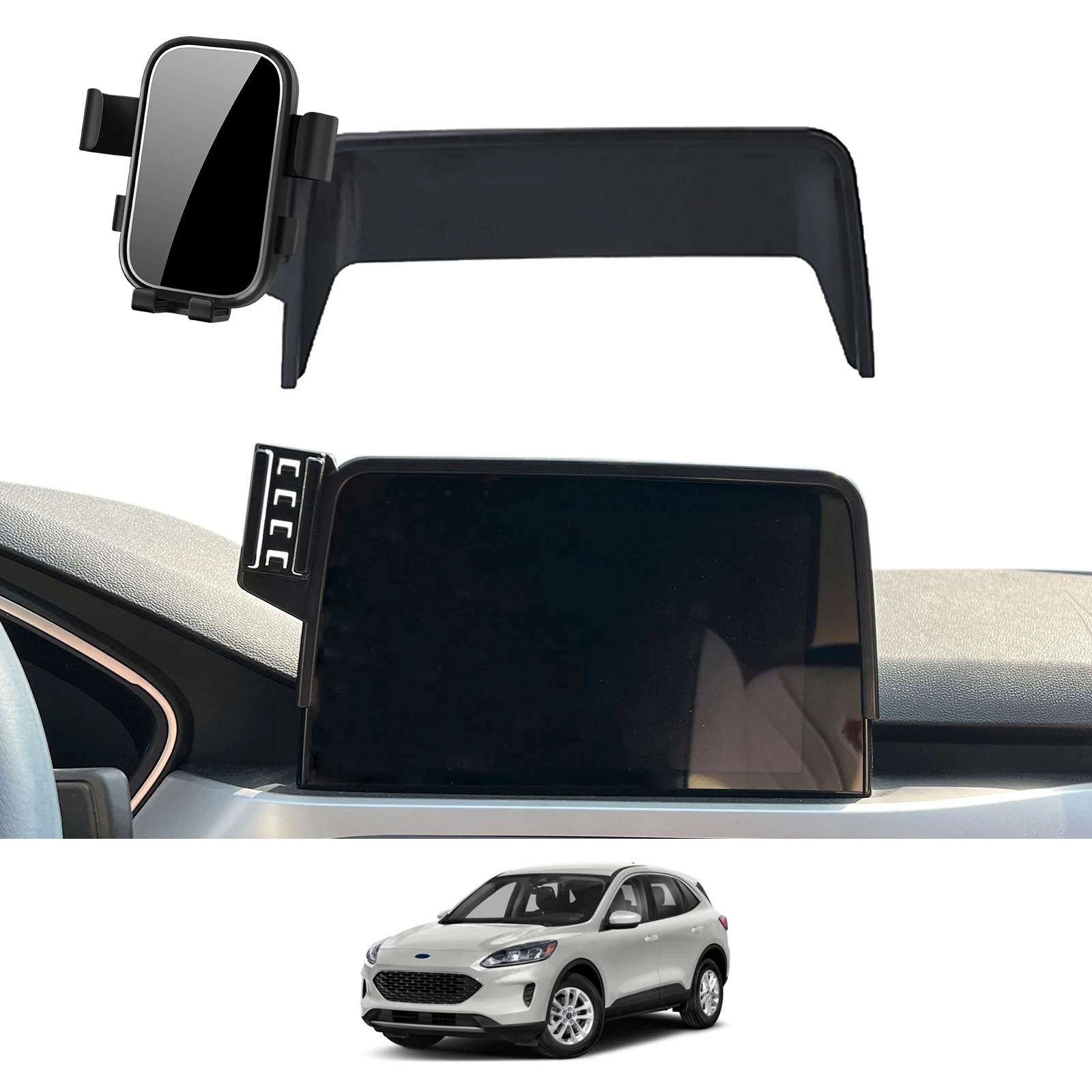 

Car Mobile Phone Holder for Ford Escape MK4 IV 2020~2022 (8in) GPS Bracket Navigation Stand Auto Accessories