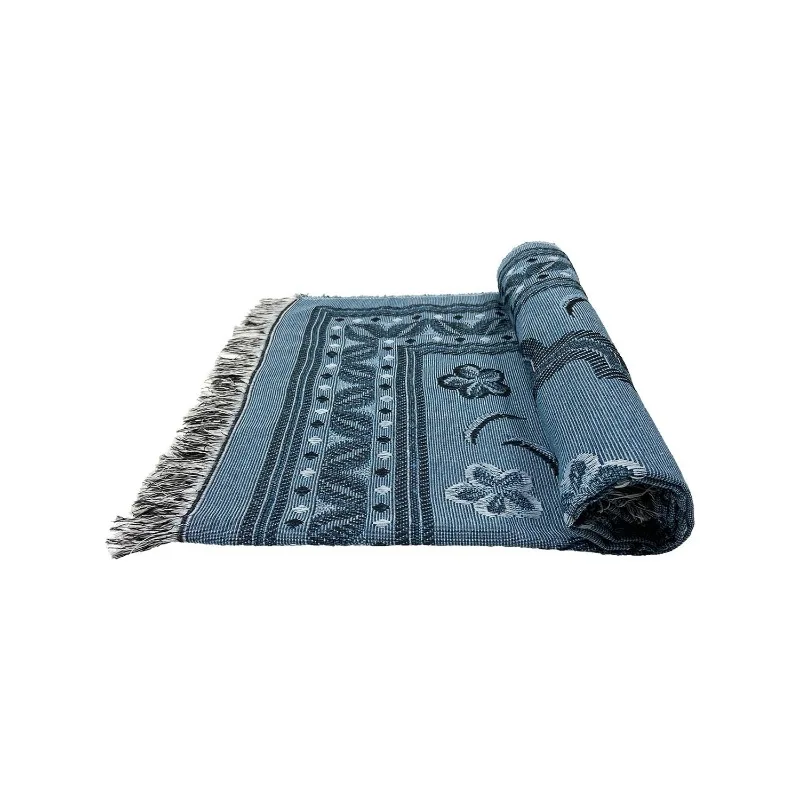 Namazlık Prayer Rug Muslim Worship Equipment Economical Cotton Prayer Mat Blue Made in Turkey, Prayer Cloth, Muslim Accessory