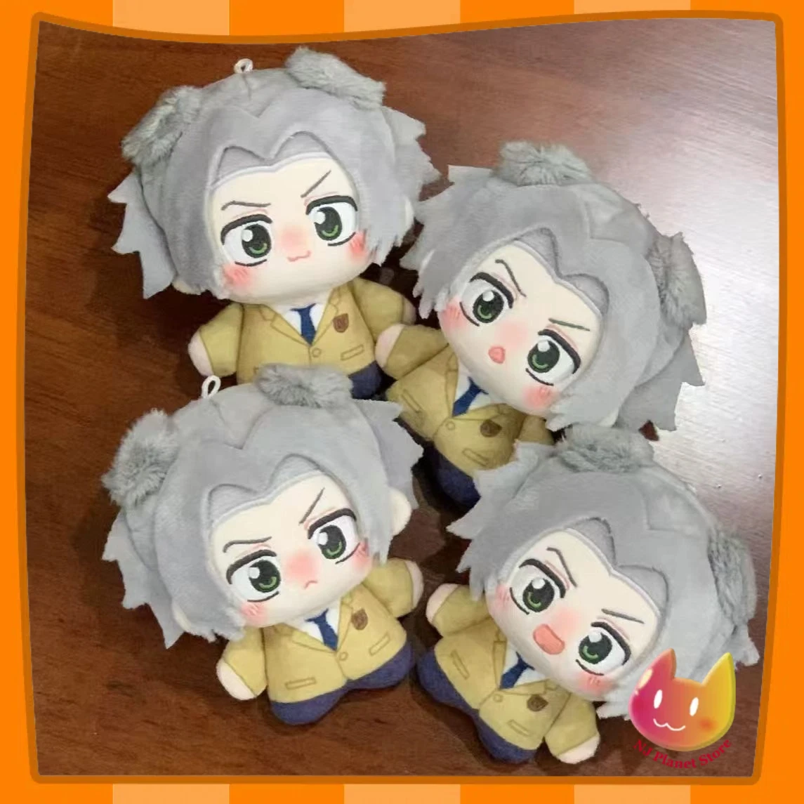 

Game Pendant HITMAN REBORN! 10 Cm Stuffed Plush Doll Gokudera Hayato Cute Cosplay Anime Game Printed Keychain Decor Send Friends