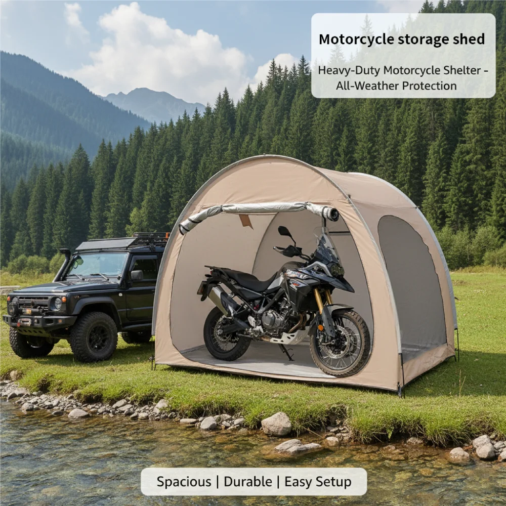 

Портативный уличный тент-укрытие для велосипедов из ткани Оксфорд с сумкой для переноски и каркасом из алюминиевого сплава