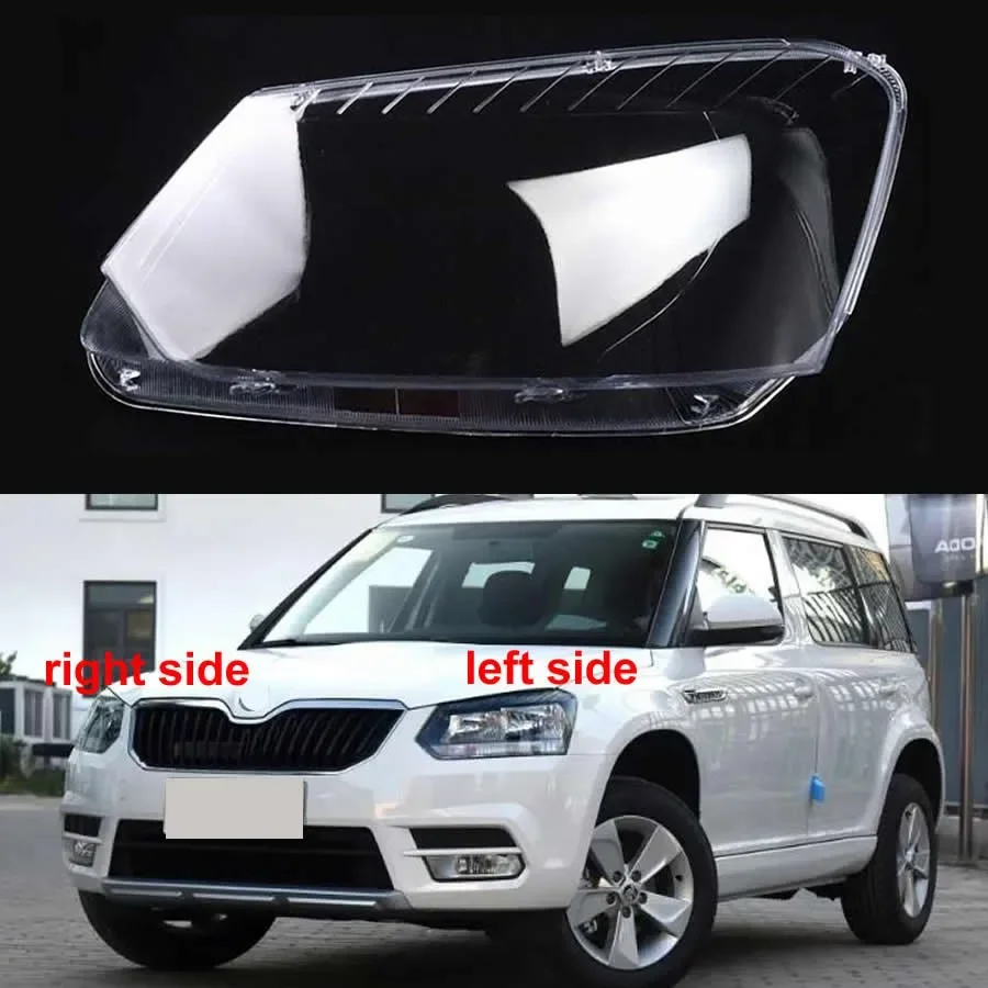 

Transparent Headlight Cover Headlamp Shell Clear Lens Plexiglass Replace Original Lampshade For Skoda Yeti 2014 2016 2017