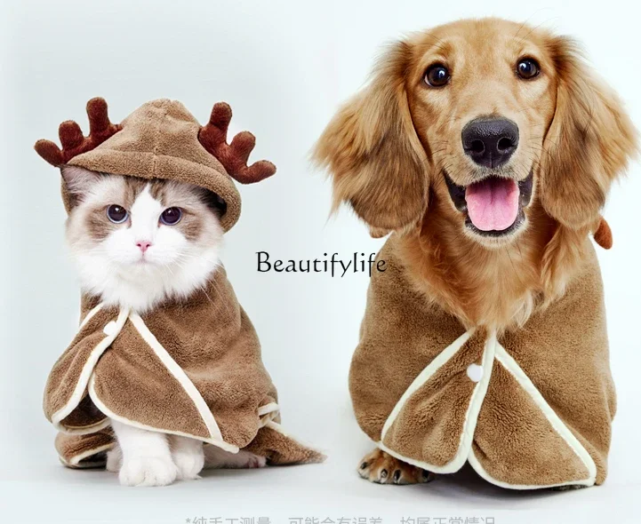 

Y Absorbent Towel for Pet Dog Towel Pet Bathrobe for Cat Bath Super Water-Absorbing and Quick-Drying