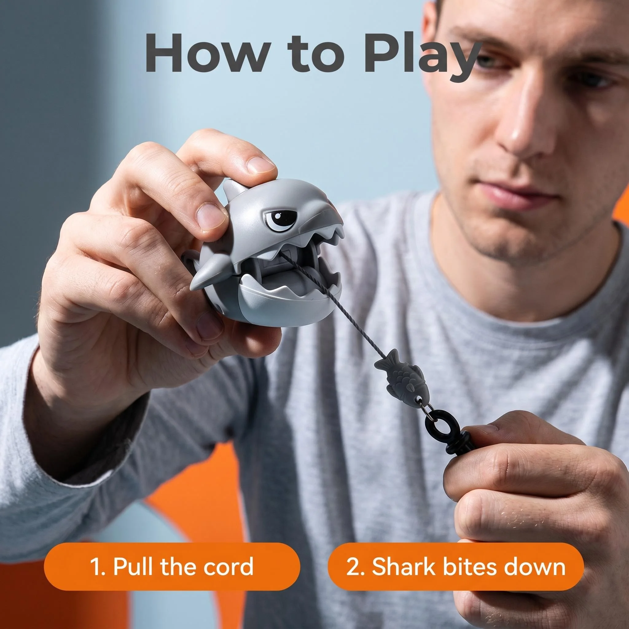 2-Piece Set of Cables for Gritting Teeth Shark Decompression Keychain Keyboard Decompression Cable and Stress Relief Gift
