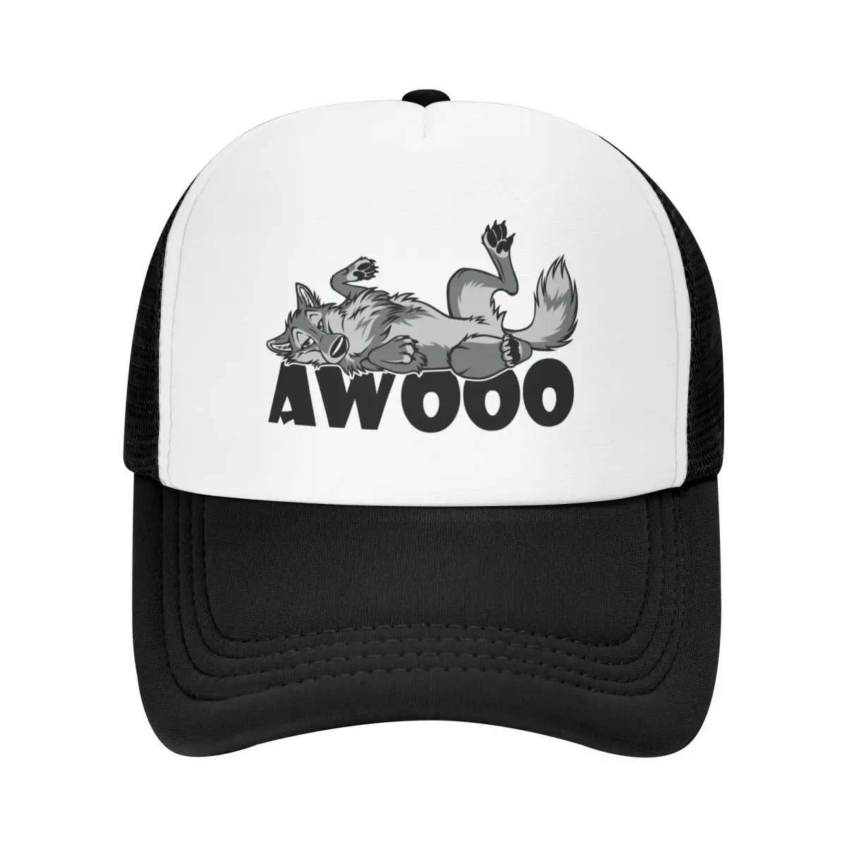 

Lazy AWOO feral Wolf Baseball Cap Fishing cap Icon hats on offer Luxury Woman Men's