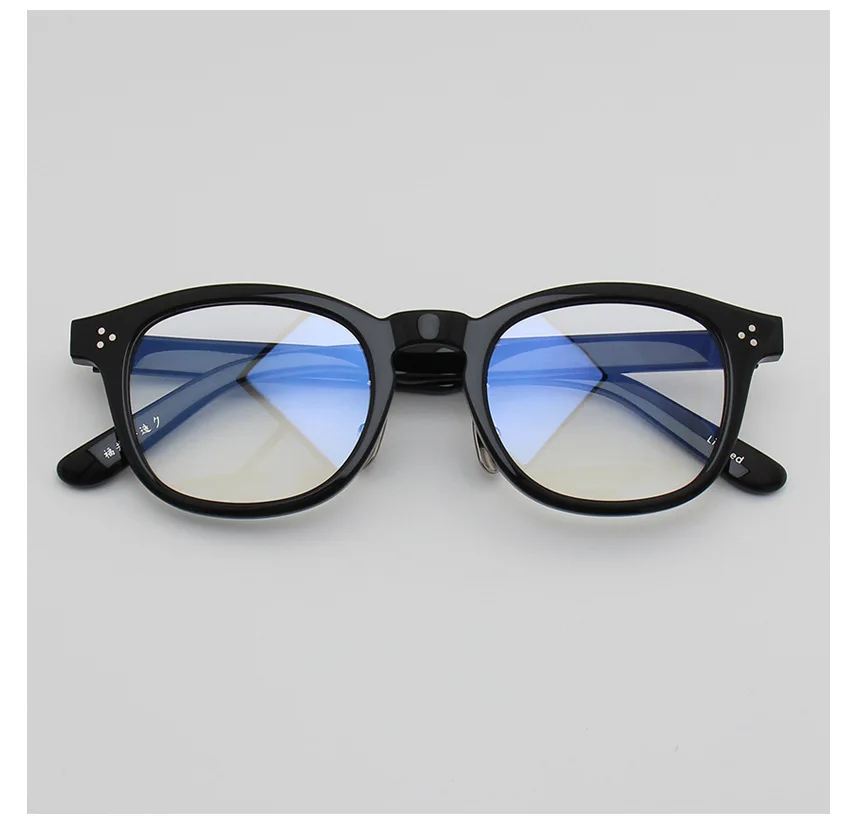 Japanese Style Handmade High Quality Vintage Acetate Square Glasses Frame For Men Women Designer Retro Fashion Eyeglasse