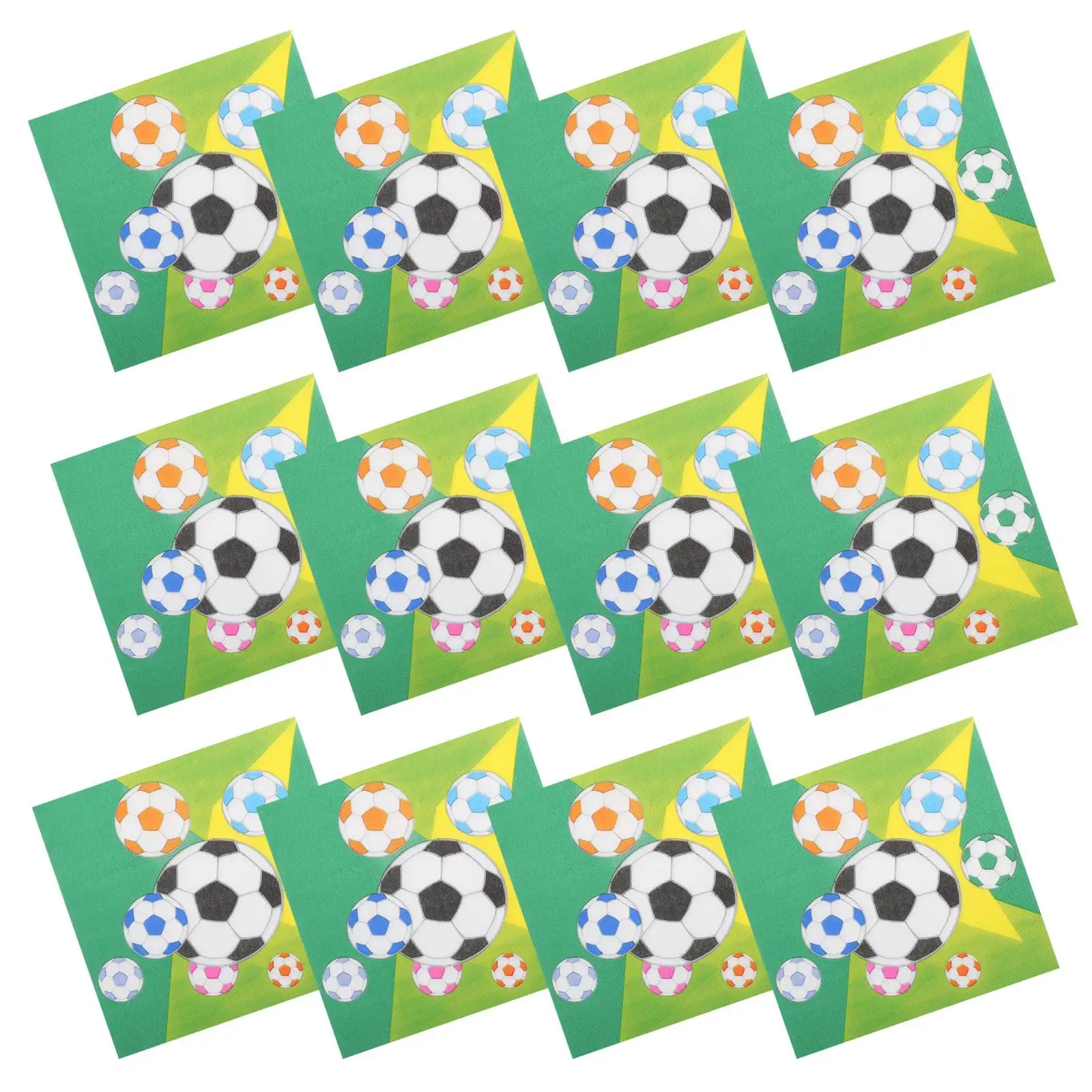 

20 Pcs Napkins Soccer Decorations High Football Themed Birthday Oartydecorations Absorbency Thick Paper Soccer Party Decorations