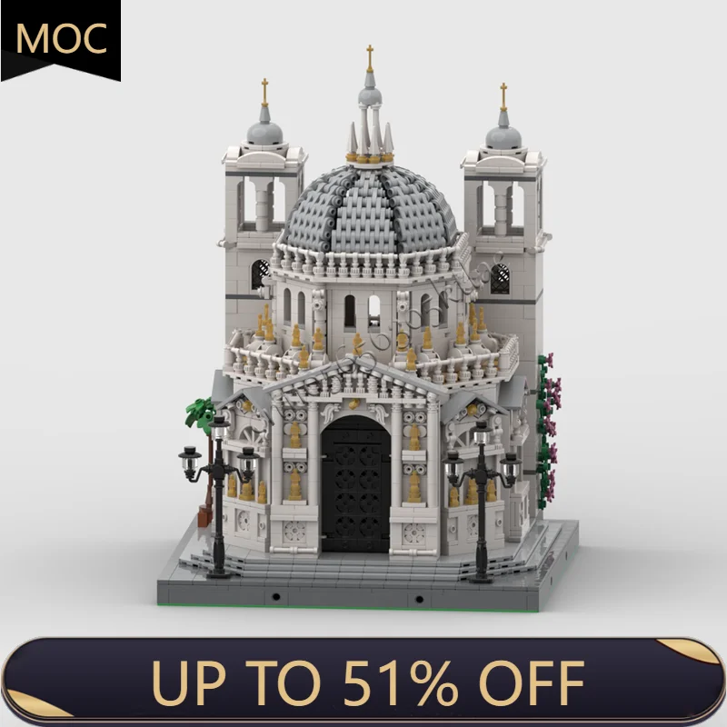 

4064 PCS MOC Medieval Church Castle Modular Model Building Blocks Sets Education Assembly Bricks Toys Kids Christmas Gift