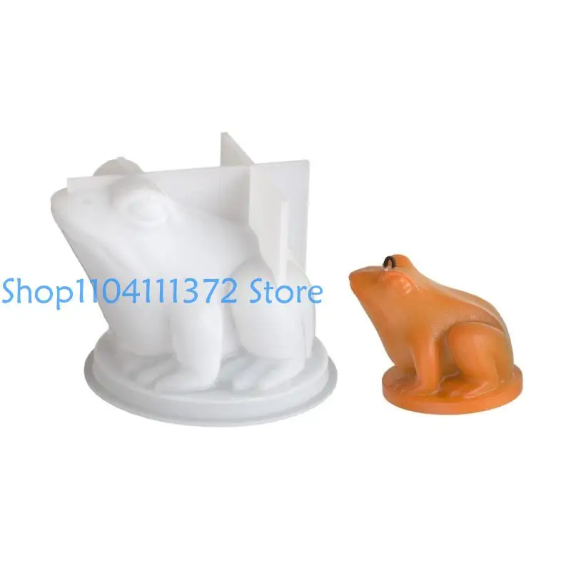 

652F Multipurpose Flexible Silicone Mould for Frogs Holders Portable for Craft Supplies and Festive Decorations