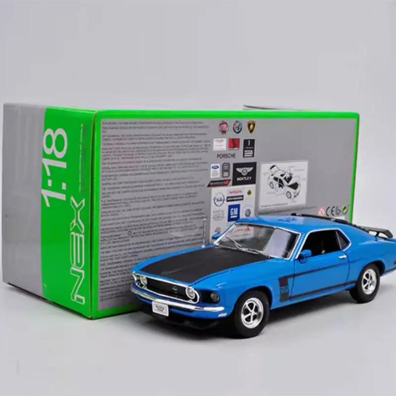 

Оригинальный масштаб 1:18 Mustang BOSS 302 GT, имитация сплава, модель автомобиля, украшение, коллекционные предметы, подарок, игрушка, сувенирный дисплей