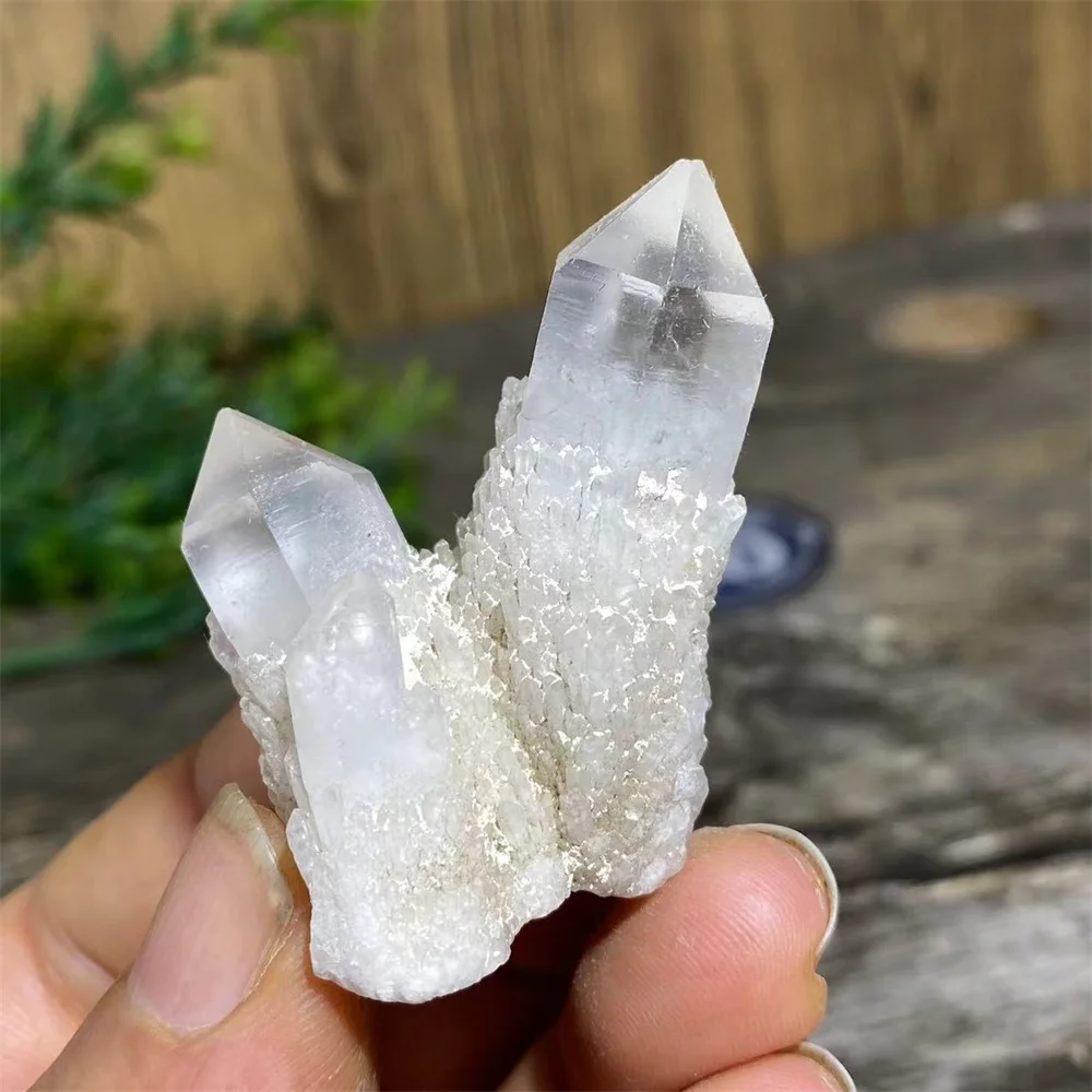 Cristal de Quartz Naturel en Grappe, Pierre de Guérison, Spécimen Minéral, pour Reiki, Wicca, Méditation, Décoration d'Intérieur