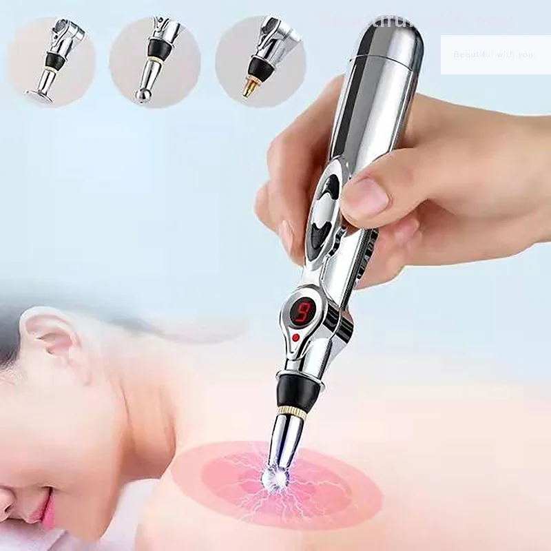 

Electric Acupuncture Point Massage Pen Pain Relief Laser Therapy Electronic Meridian Energy Pen Body Head Back Neck Leg Massager