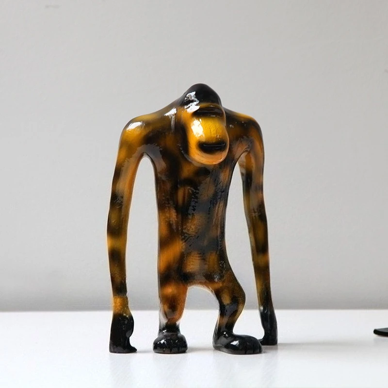 Modern simple cartoon animation long arm orangutan doll ornament, model room sales department TV cabinet jewelry