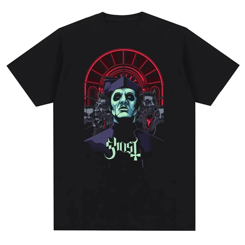 

Новая футболка Ghost Band Kid Мужская футболка Oversize Fashion Cool London Singer Fans Летние однотонные женские футболки с короткими рукавами и принтом в стиле рок