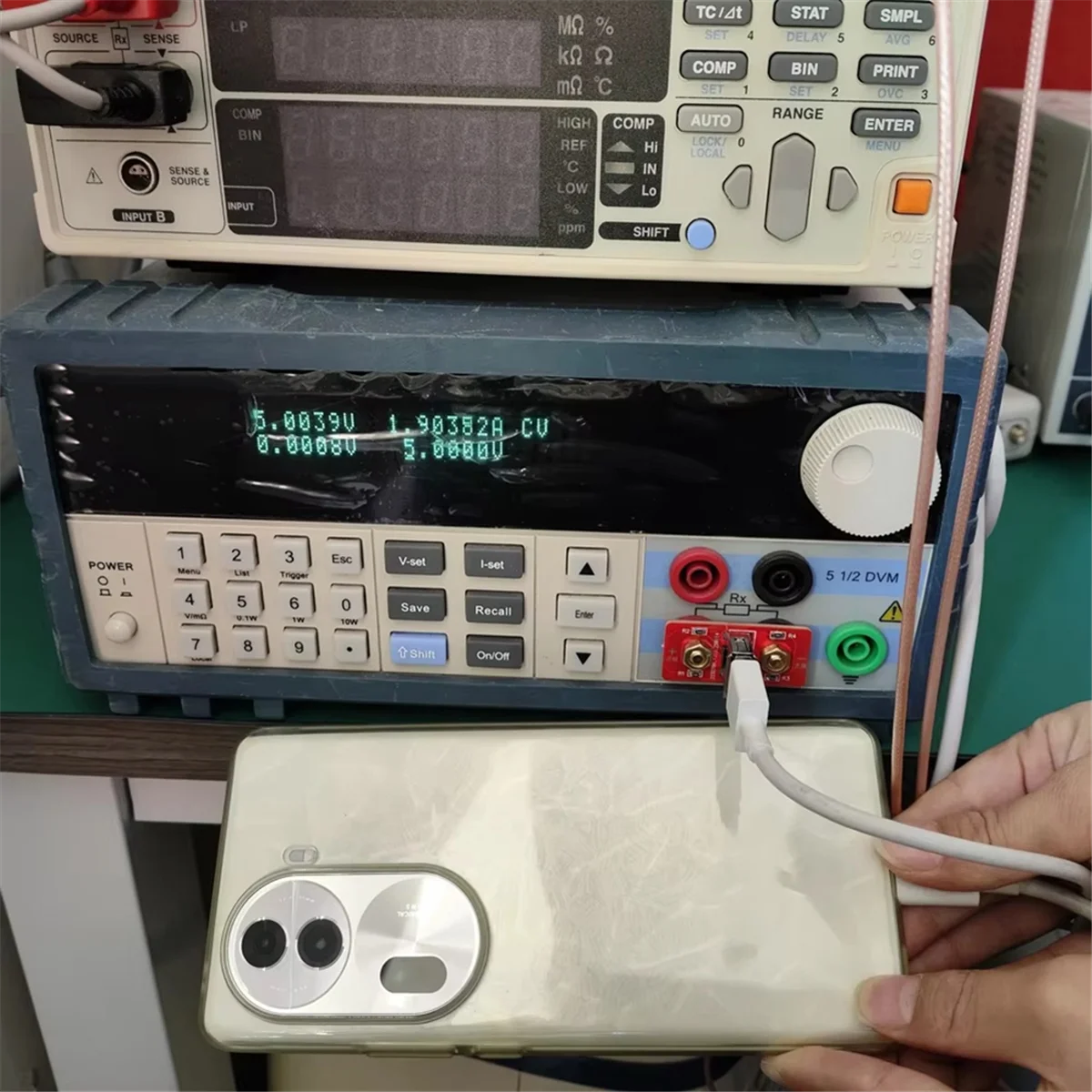 Y31A USB A Port with 19.05mm Distance Banana Plug DC Power Supply to USB 5V Output Plug Phone Charging Current Testing Tool