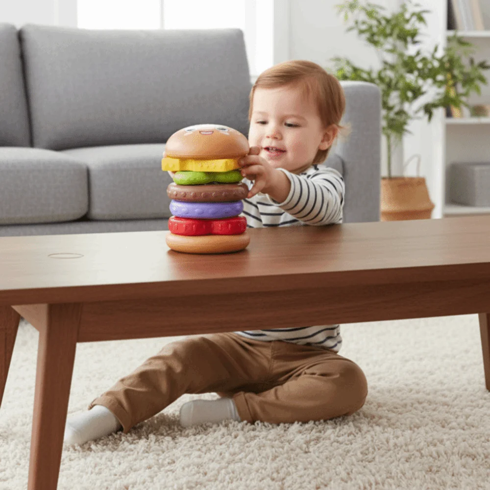 Fine Motor Skill Stacking Burger Stacking Sorting Play Food Montessori Sorting Game Matching Game Pretend Play Food Set For