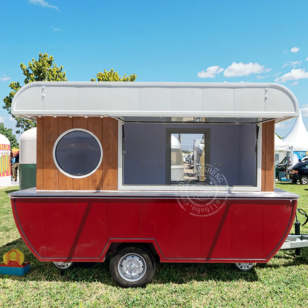 

Mobile Beer Bar Station Touch Payment Kiosk Printer Chinese Work Vans Sale Food Truck Cart for Candy Chips Mobile Horse Trailer