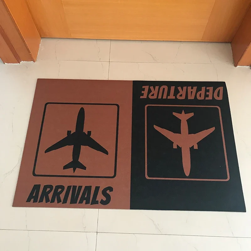 Custom Made Doormat Entrance Floor Mat Arrivals Departure Funny Door Mat Indoor Outdoor Decorative Doormat Welcome Door Mat