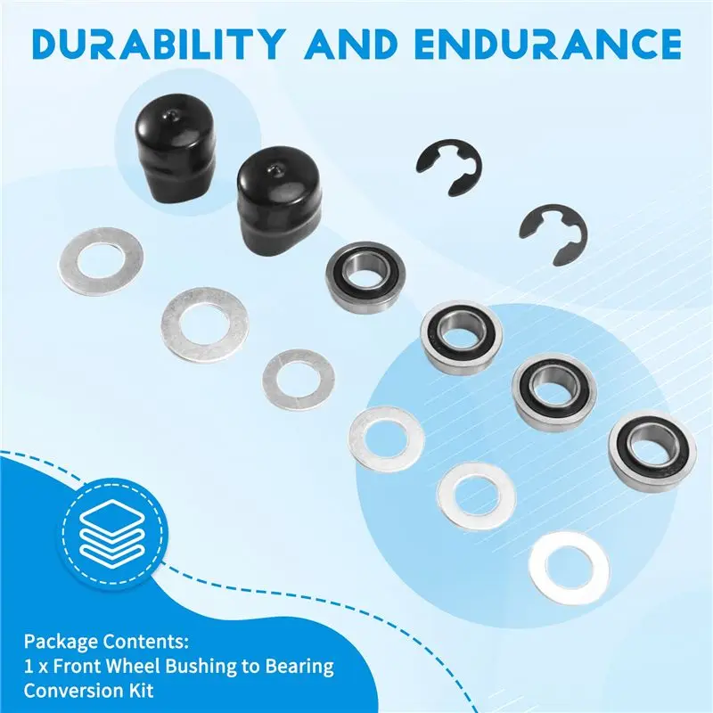 AC23-Front Wheel Bearing Hardware Kit For 532009040 9040H Front Wheel Bushing To Bearing Conversion Kit Lawn Mower Parts