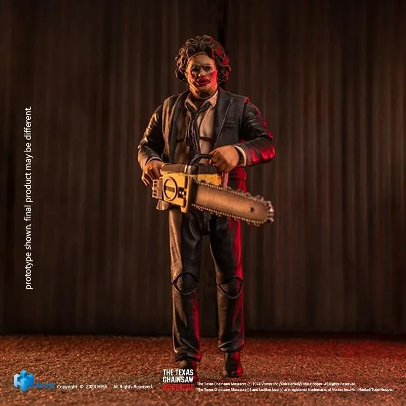 

HIYA 1/18 Leatherface With Beauty Mask Super Articulated Action Figure Horror Movie Collectible Model