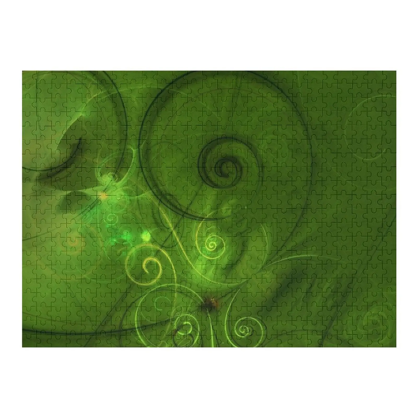 

Green Maori Koru, New Zealand, kiwi, kiwiana, Nz Esoteric Spiral, Jigsaw Puzzle Custom Wooden Gift Wood Adults Puzzle