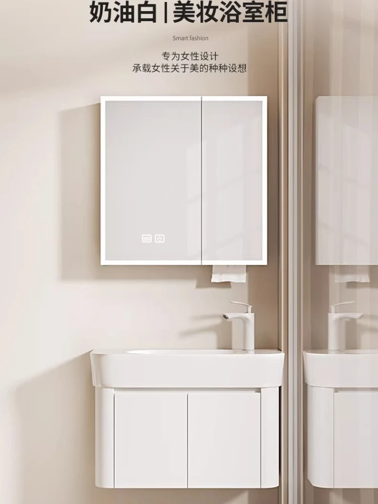 

Honeycomb aluminum bathroom cabinet 28cm wide small apartment washbasin small washbasin balcony very narrow washbasin cabinet