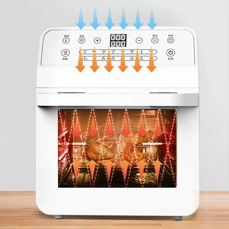 12L Household Air Fryer Smart Chicken Oven Toaster Fryer Large Capacity Air Fryer Hot Air Oven